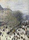 Claude Monet - Boulevard des Capucines painting